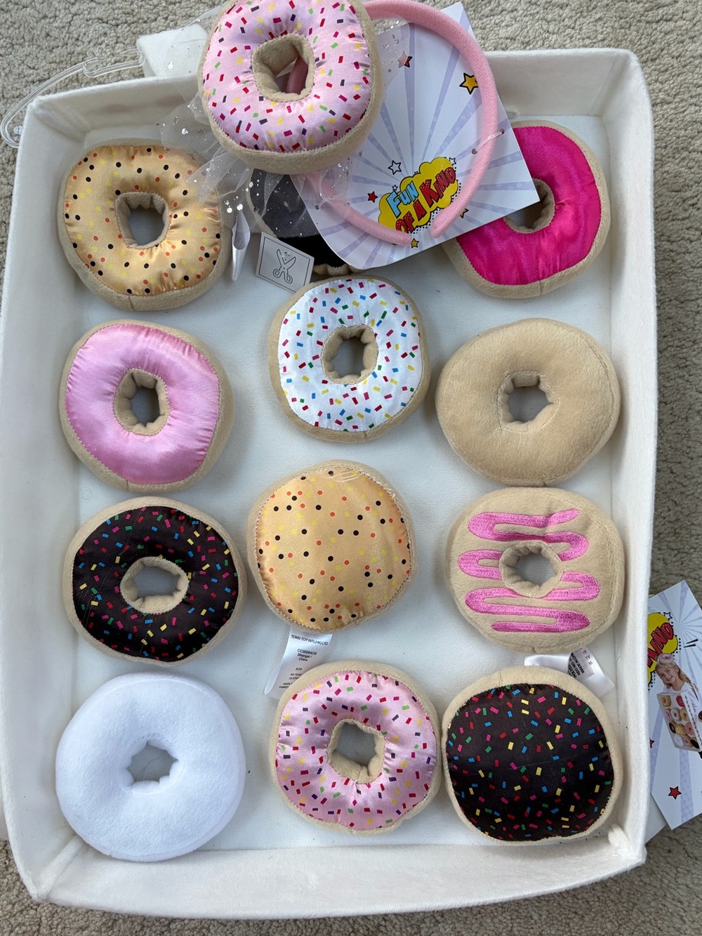 Fun of a Kind NWT Size 3-7 Years Wearable Box of Doughnuts Halloween Costume - Picture 2 of 8